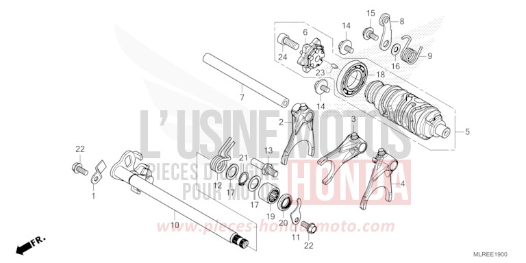 BARILLET DE SELECTION de Hornet 500 PEARL HORIZON WHITE (NHB61) 2026